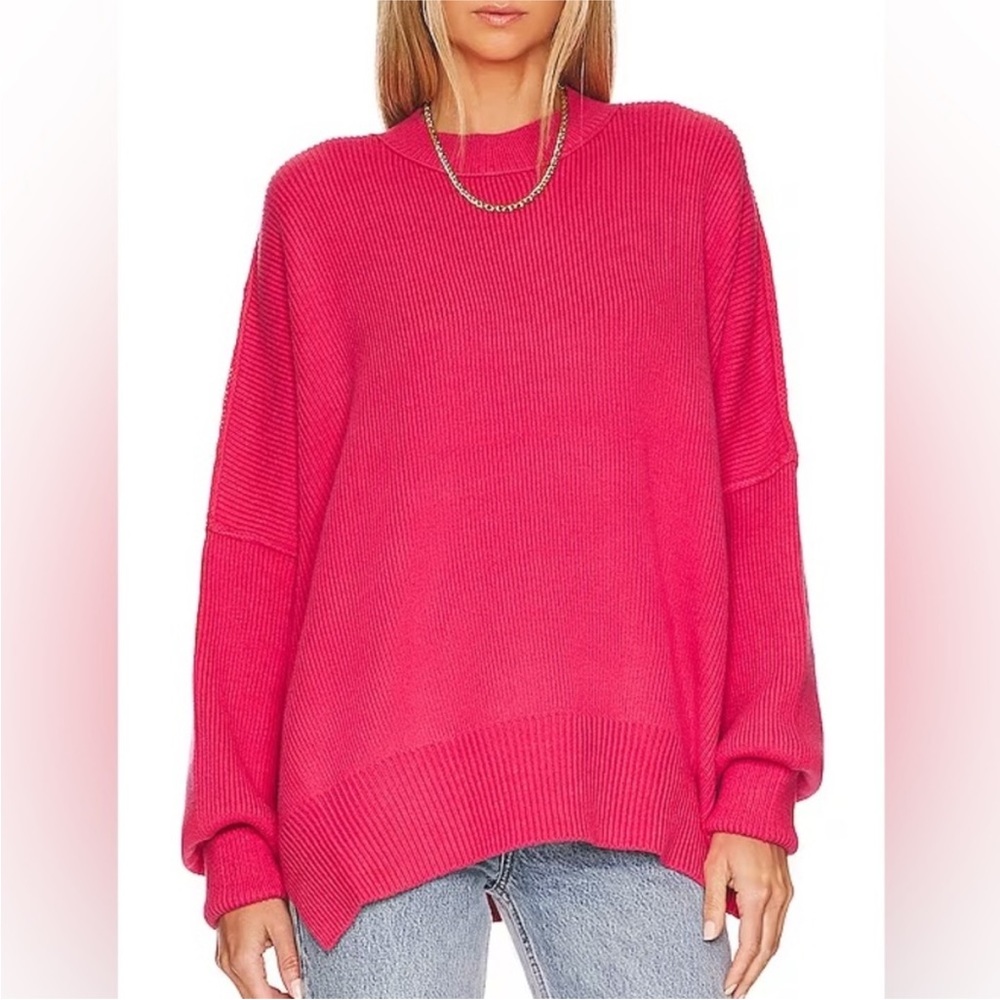 COPY - Free People Easy Street Tunic Sweater
Oversized Hot Pink Small NWT